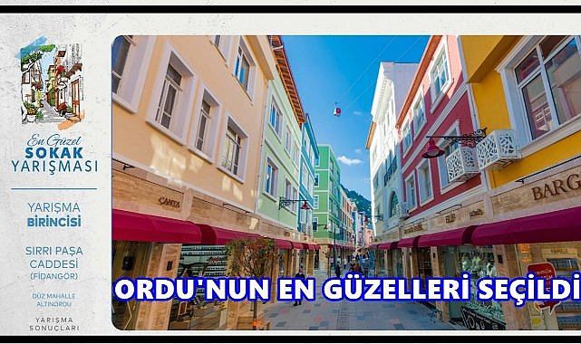 Ordu’nun En Güzel Mahalleleri, Sokakları ve Balkonları Seçildi