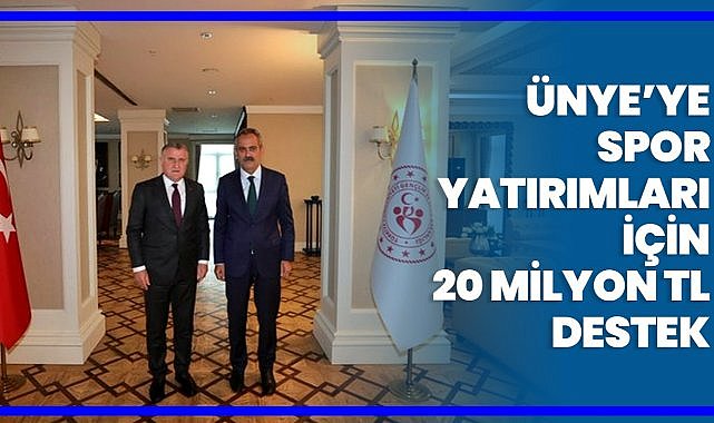 Ünye’ye 20 Milyon TL’lik Spor Tesisi Müjdesi! Mahmut Özer’den Yatırım Hamlesi
