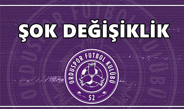 52 Orduspor Alt Yapısında Teknik Ekip Değişikliği