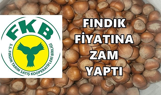 Fiskobirlik Fındık Fiyatını 3. Kez Artırdı:Fındık 245 TL&#039;yi Gördü