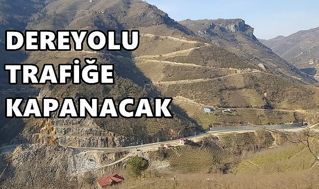 Mesudiye-Ordu Yolu  5 Saat Trafiğe Kapanıyor; Ulaşım Çambaşı&#039;ndan