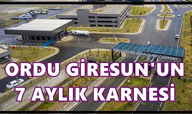 Ordu Giresun Havalimanı’nda Yurt Dışı Yolcu Sayısı 25 Bini Aştı