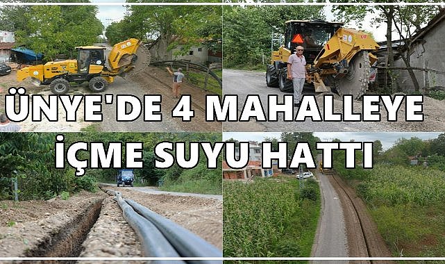 OSKİ’den Ünye’ye İçme Suyu Hattı