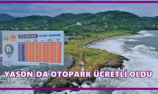 Yason Burnu’nda otopark artık ücretli