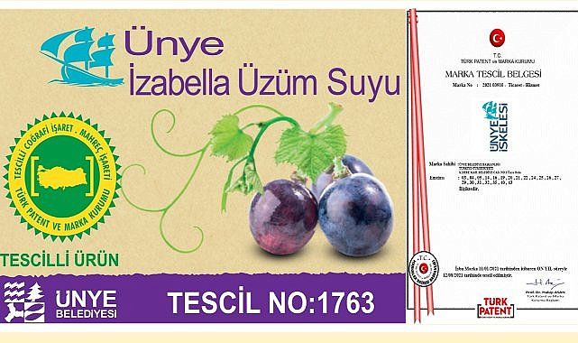 Bölgenin Lezzeti Dünya Yolunda: Ünye İzabella Üzüm Suyu Tescillendi