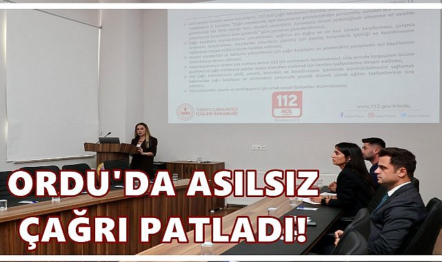Ordu’da 112’ye 8 Ayda 344 Bin Asılsız Çağrı