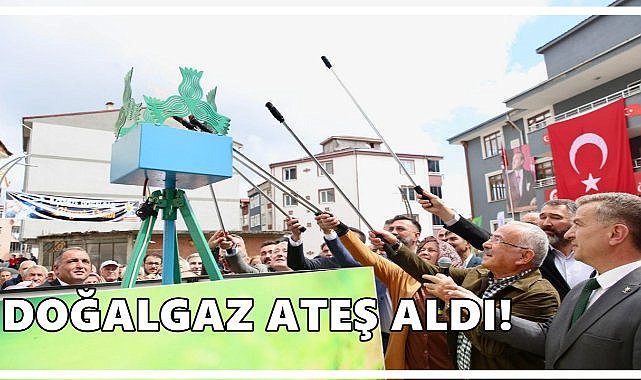 Ordu&#039;nun O İlçesinde Doğalgaz Yanmaya Başladı