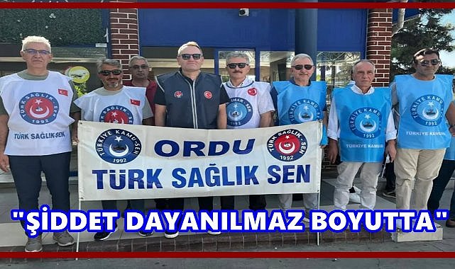 Türk Sağlık-Sen Ordu Şubesi: “Sağlıkta şiddet dayanılmaz boyutta”