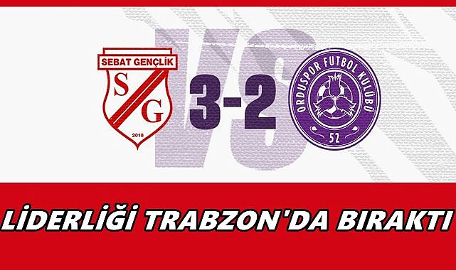 52 Orduspor Zirveden Düştü: Sebat’a 3-2 Mağlup Oldu