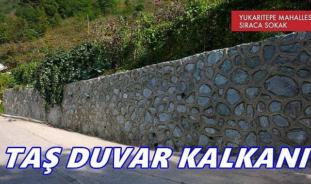 ALTINORDU&#039;DA YOLLARA TAŞ DUVAR KALKANI