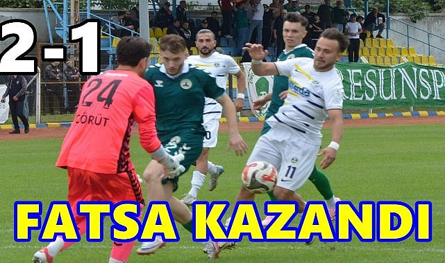 Fatsa Belediyespor, Giresunspor&#039;u 2-1 mağlup etti