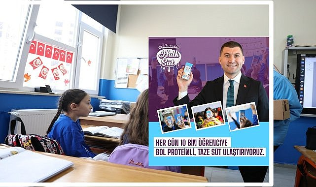 Halk Süt Uygulamasıyla 10 Bin Öğrenciye Taze Süt