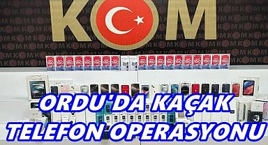 Ordu'da Kaçak Telefon Operasyonu: 77 Cep Telefonu Ele Geçirildi