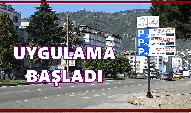 Ordu’da Otoparklarda Anlık Doluluk Bilgisi Dönemi Başladı