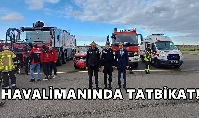 Ordu-Giresun Havalimanında Gerçeğini Aratmayan Acil Durum Tatbikatı