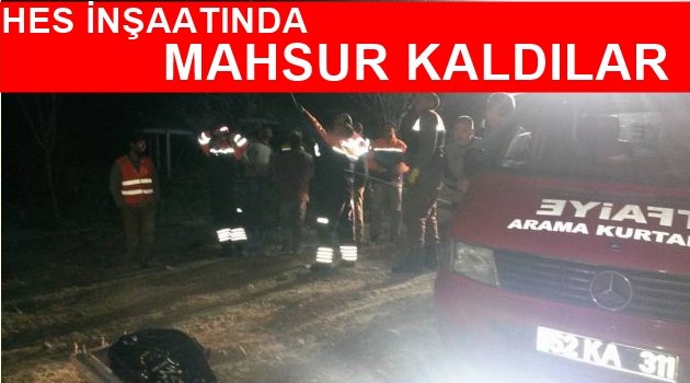 4 İŞÇİ KURTARILDI