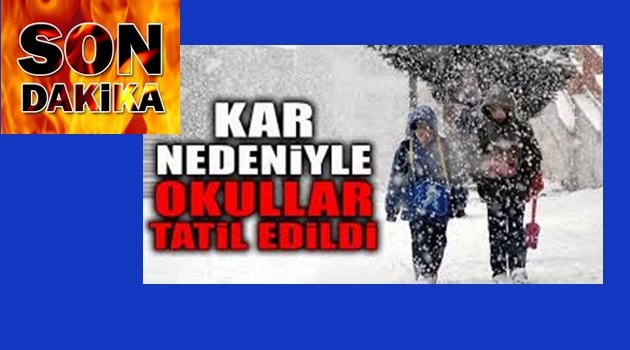 HANGİ İLÇELERDE OKULLAR TATİL OLDU