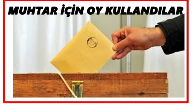 9 YENİ MUHTAR SEÇİLDİ