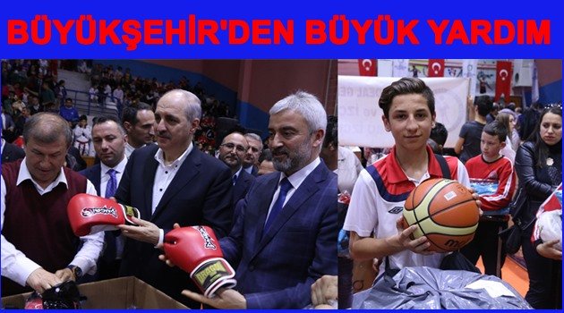 90 KULÜBE 6 BİN MALZEME DAĞITILDI