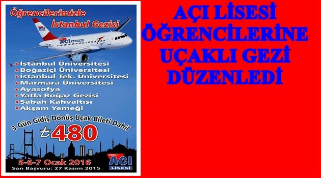 AÇI LİSESİ&#039;NDEN ÖRNEK ORGANİZASYON
