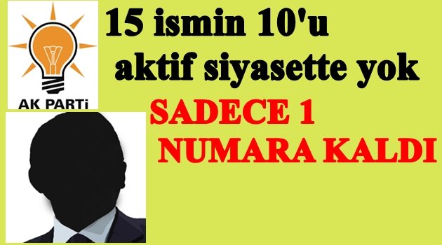 AK PARTİ&#039;NİN &quot;BİR&quot; NUMARASI