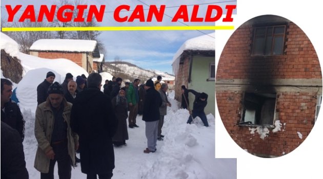 ALEVLERİN İÇERİSİNDE  KALAN KADIN YAŞAMINI KAYBETTİ