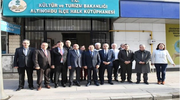 ALTINORDU KÜTÜPHANESİNE KAVUŞTU