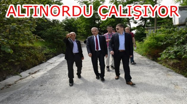 ALTINORDU&#039;DA 90 KM BETON YOL YAPILACAK