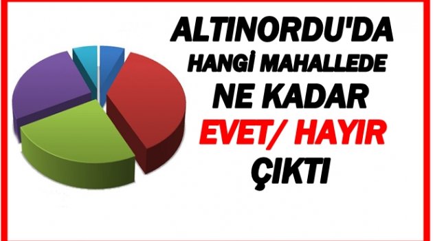 ALTINORDU&#039;DA HAYIR EVETİ BÖYLE GEÇTİ