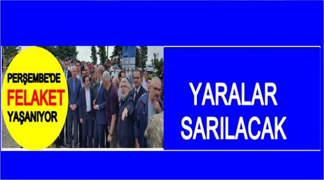 BAŞBAKAN YARDIMCISI KURTULMUŞ FELAKET BÖLGESİNDE