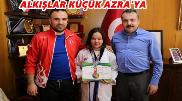 BAŞKAN HATİPOĞLU AVRUPA 3. AZRA&#039;YI  ÖDÜLLENDİRDİ