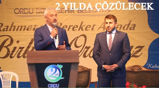 BAŞKAN HEMŞEHRİLERİNE SÖZ VERDİ