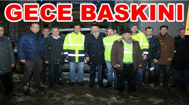 BAŞKAN YILMAZ ÇALIŞMALARI DENETLEDİ