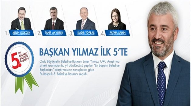 BAŞKAN YILMAZ İLK 5&#039;TE