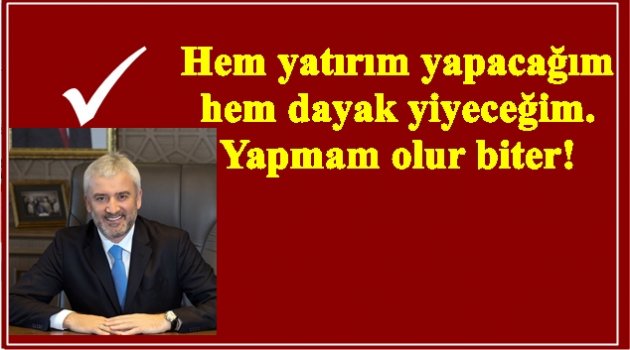 BAŞKAN YILMAZ TARTIŞILAN PROJEYİ DURDURDU