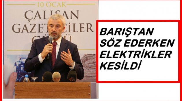 BAŞKAN YILMAZ&#039;DAN GAZETECİLERE BARIŞ ÇAĞRISI