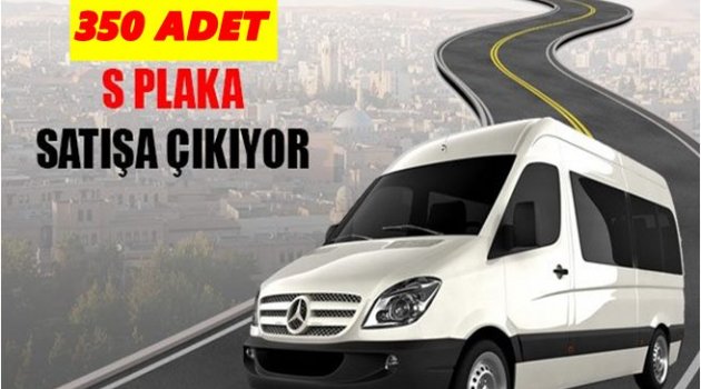 BELEDİYE İHALEYLE S PLAKA SATACAK