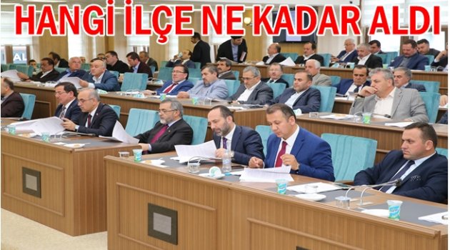 BELEDİYELERİN BÜTÇELERİ BELLİ OLDU