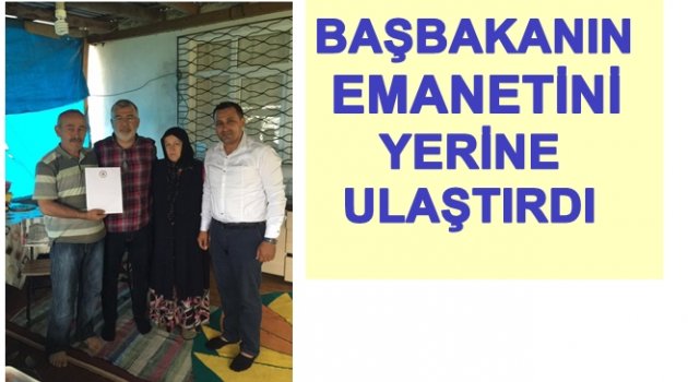 ÇANAK EMANETİ ŞEHİD AİLESİNE TESLİM ETTİ