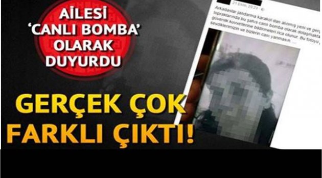 CANLI BOMBA DİYE ARANIYORDU BAKIN NE ÇIKTI