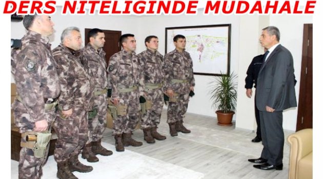 ÇELİK: BU MÜDAHALE POLİS OKULUNDA DERS OLUR