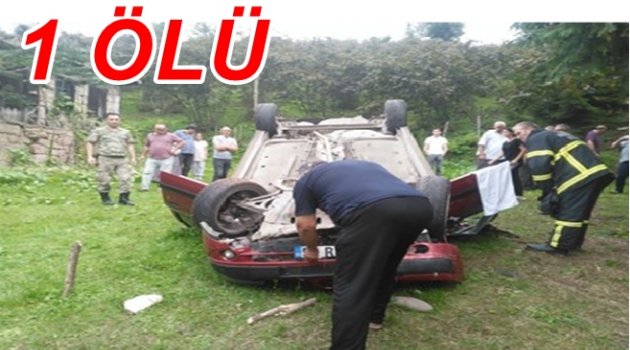 CENAZEDEN GELİRKEN KAZA GEÇİRDİLER: 1 ÖLÜ