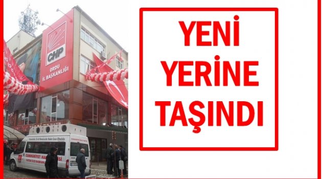 CHP YENİ YERİNE SADE TÖRENLE TAŞINDI