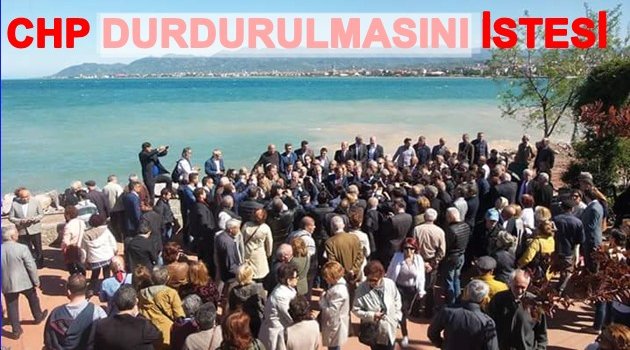 CHP&#039;DEN SAHİL ÇIKARTMASI