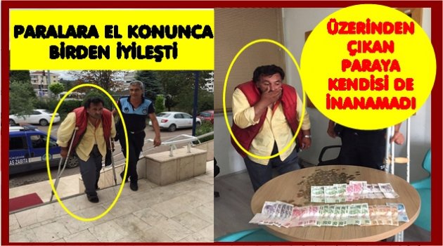 DİLENCİNİN İKİ SAATLİK HASILATI 729 TL