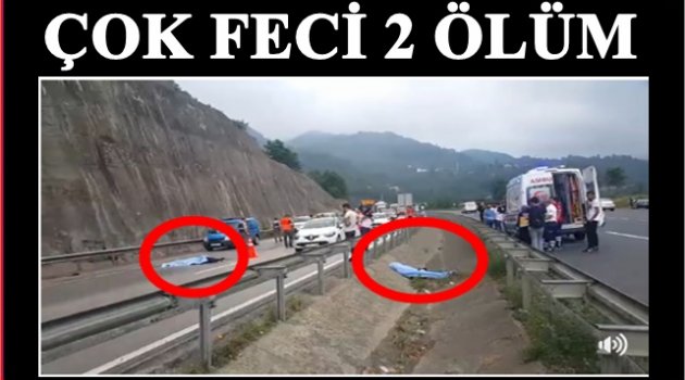 EMANET MOTOSİKLETLE KAZA YAPTILAR: İKİ ÖLÜ