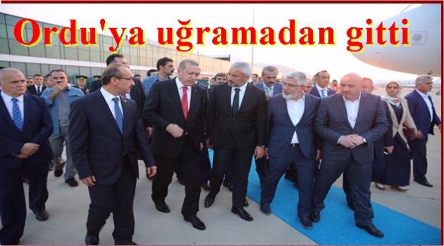 ERDOĞAN HAVALİMANINDAN UĞURLANDI