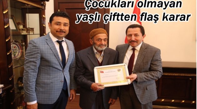 EV VE ARAZİSİNİ DEVLETE BAĞIŞLADI