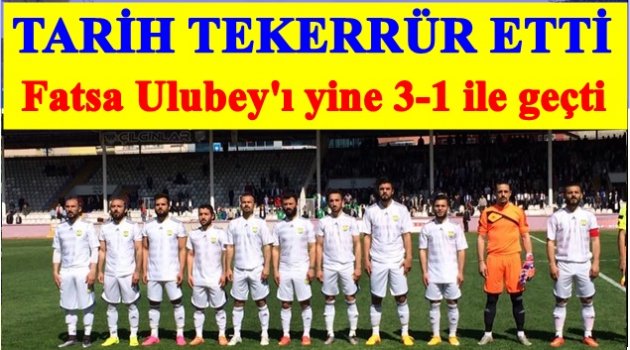 FATSA SEVİNDİ ULUBEY ÜZÜLDÜ