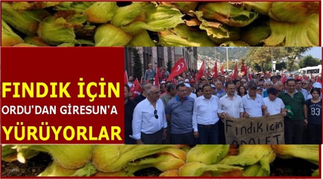 FINDIK YÜRÜYÜŞÜNE ZİRAAT ODALARI KATILMADI